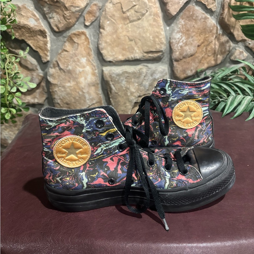Converse Chuck Norris water color high tops